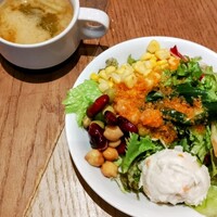 ビストロガブリ 大門店 - サラダバー。人参ドレッシングで