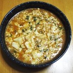ふうせつ花 - 出来上がりの麻婆豆腐