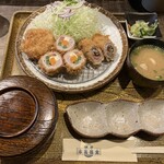 本気豚食 - ミックスカツＢ定食