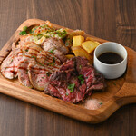 豪快！ステーキ肉3種盛り