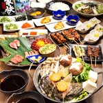 炭火と笑いの台所 とりすけ 難波本店 - 鶏お造り.丹波鶏串焼き.水炊き鶏鍋など鶏尽くし『極みコース』