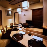 天ぷら 天源 - 接待・お祝いなどで貸切でもご利用頂ける掘り炬燵式のお座敷