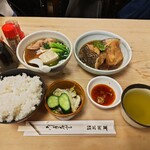 大衆割烹 三州屋 - 銀ムツ煮付け定食（ごはん、鳥豆腐、お新香付き）［1,450円］