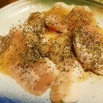 (13.10.20)豚トロ塩ダレ。焼いた時食感がちょっとイマイチだったかな。