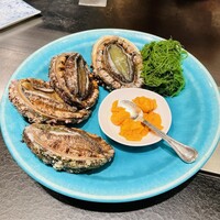 鉄板焼 さがみ - 活き鮑