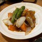 重蔵 - 酢豚×鶏（730円）