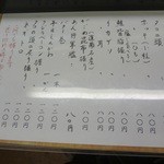 シゲちゃんすし - メニュー(1)