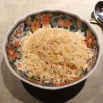 銀座 鮨 桃の木 - 干貝柱とインド米の炒飯