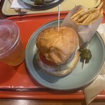 BOUQUET - グリルチキンバーガー、ブーケセット¥1180＋¥580