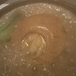 眺遊楼 - 吉切鮫尾びれの鉄板焼き　上湯スープ仕立て　きんかぐつぐつ