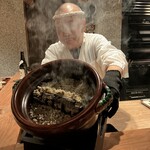 薪鳥新神戸 - 鶏そぼろご飯