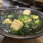 縁起のえびちゃん - あおさ豆腐