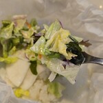 キッチン ブルー グローブ - サラダとお新香