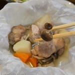 キッチン ブルー グローブ - 次は茸を添えて