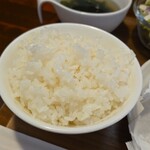 キッチン ブルー グローブ - ご飯大盛りのアップ