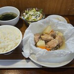 キッチン ブルー グローブ - 食べやすく、広げます