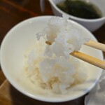 キッチン ブルー グローブ - ご飯、お新香が美味い