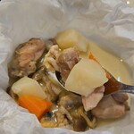 キッチン ブルー グローブ - ジャガイモはホクホク