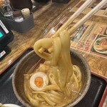 うどん 四方吉 - 【2024.12.3(火)】豚カレーうどん（並盛・350g）の麺