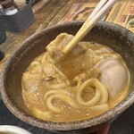 うどん 四方吉 - 【2024.12.3(火)】豚カレーうどん（並盛・350g）の豚バラ肉