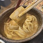 うどん 四方吉 - 【2024.12.3(火)】豚カレーうどん（並盛・350g）の豚バラ肉
