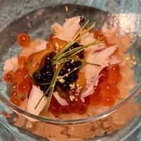 札幌 鮨 よこ田 - 海鮮ミルフィーユ