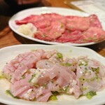 ホルモン平田 - 塩ミノ、牛タン