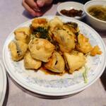 清香園 - たれ掛け茄子のから揚げ