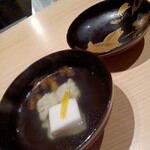 日本料理ぜん - はもと胡麻豆腐のお椀