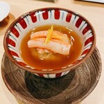 目黒すし 一 - セイコガニの蓮根まんじゅう