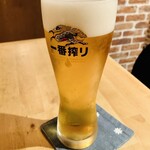 ワルン プアン - キリン一番搾り 生ビール 中