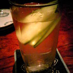 五八亭 - カッパハイ(麦焼酎+きゅうりスライス)