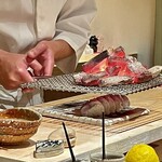 千葉たかおか - 目の前で炭火で炙るパフォーマンスに釘付け！