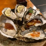 海鮮酒場 牡蠣いかだ屋 - 生牡蠣お任せ6ヶ