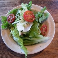 charcoal steak BRASS - ☆ランチに付いていたサラダ …ドレッシングは ちょっと和風な感じ だったかな？