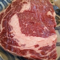 charcoal steak BRASS - ランチの牛肉 アップ