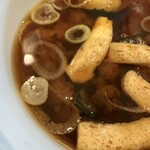 ファンタジースプリングス・レストラン - お味噌汁もロボ　美味しかったです