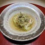 弐ノ蔵 - スルメイカのツミレととろろ昆布