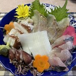 五所 - 刺身の盛り合わせ