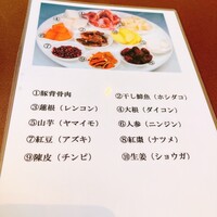 香港1997 銀座店 - 薬膳スープの中身の具材たち