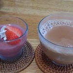 森のレストラン ラッキーガーデン - デザートと紅茶