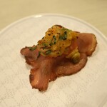はま寿司 - ローストビーフネギ味噌焼き