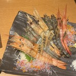 牡蠣×海老 かいり 恵比寿 - ・海老刺5点盛り