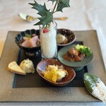 274979274 - 前菜　懐石料理のようです♡
