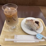 バッケンモーツァルト - アルカフェコーヒー（アイス）500円、マロンパイ550円