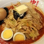 蒙古タンメン中本 - 北極やさい＋野菜大盛＋バター＋味玉
