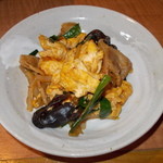 麺肴 今日から - 今日から　ラーメンセット　玉子と木耳炒め