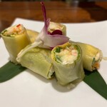 バリラックス ザ ガーデン 梅田 - タルタルソースの入った生春巻き
