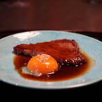 くろぎ - ◆シャトーブリアンのすき焼き、烏骨鶏の卵
