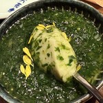 もつ鍋 六花舎 - 春菊の茶碗蒸し